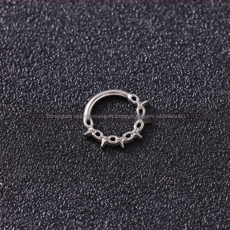 Uniszex orr- és hallcsont gyűrű, titániumötvözet cirkóniával, rovar alak, f136 tisztaság