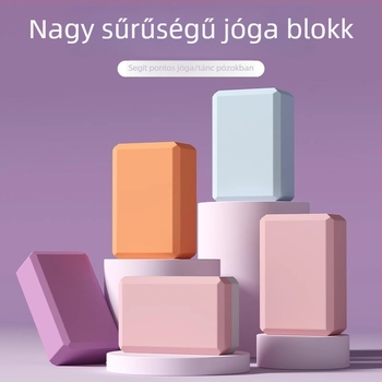 Jógablokk – magas sűrűségű, csúszásmentes habblokk otthoni edzéshez nőknek és gyerekeknek