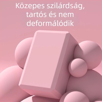 Jógablokk – magas sűrűségű, csúszásmentes habblokk otthoni edzéshez nőknek és gyerekeknek