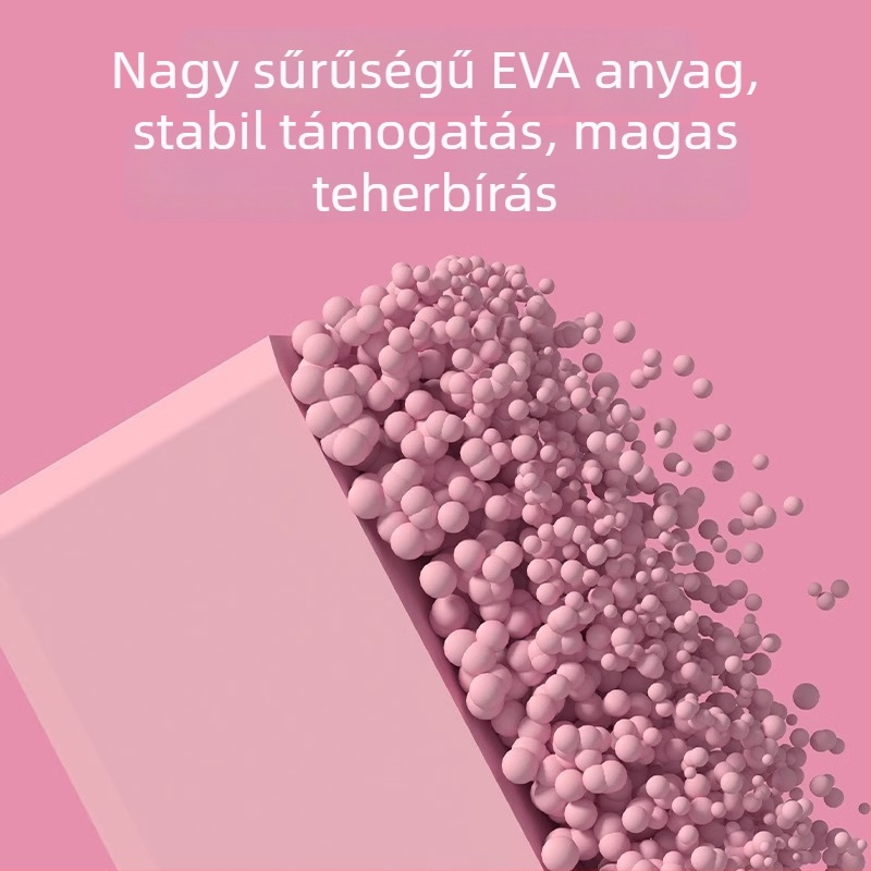 Jógablokk – magas sűrűségű, csúszásmentes habblokk otthoni edzéshez nőknek és gyerekeknek