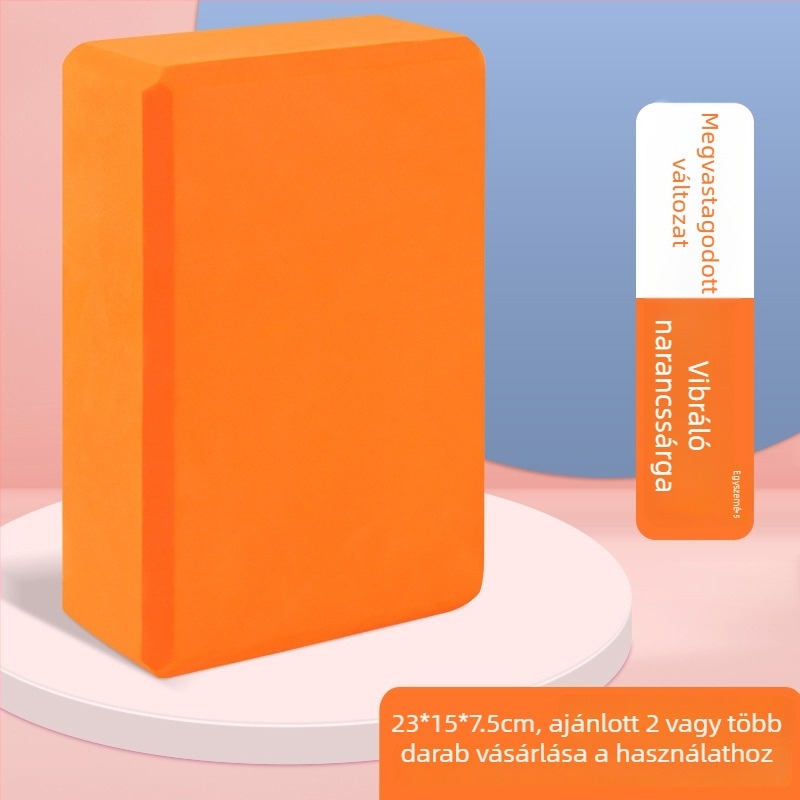 Jógablokk – magas sűrűségű, csúszásmentes habblokk otthoni edzéshez nőknek és gyerekeknek