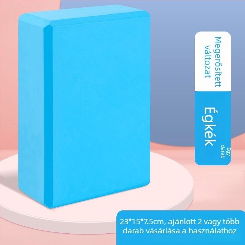 Jógablokk – magas sűrűségű, csúszásmentes habblokk otthoni edzéshez nőknek és gyerekeknek