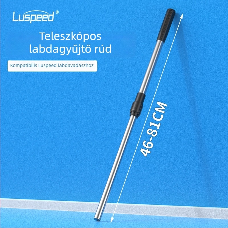 Könnyű teleszkópos teniszlabda-gyűjtő görgővel