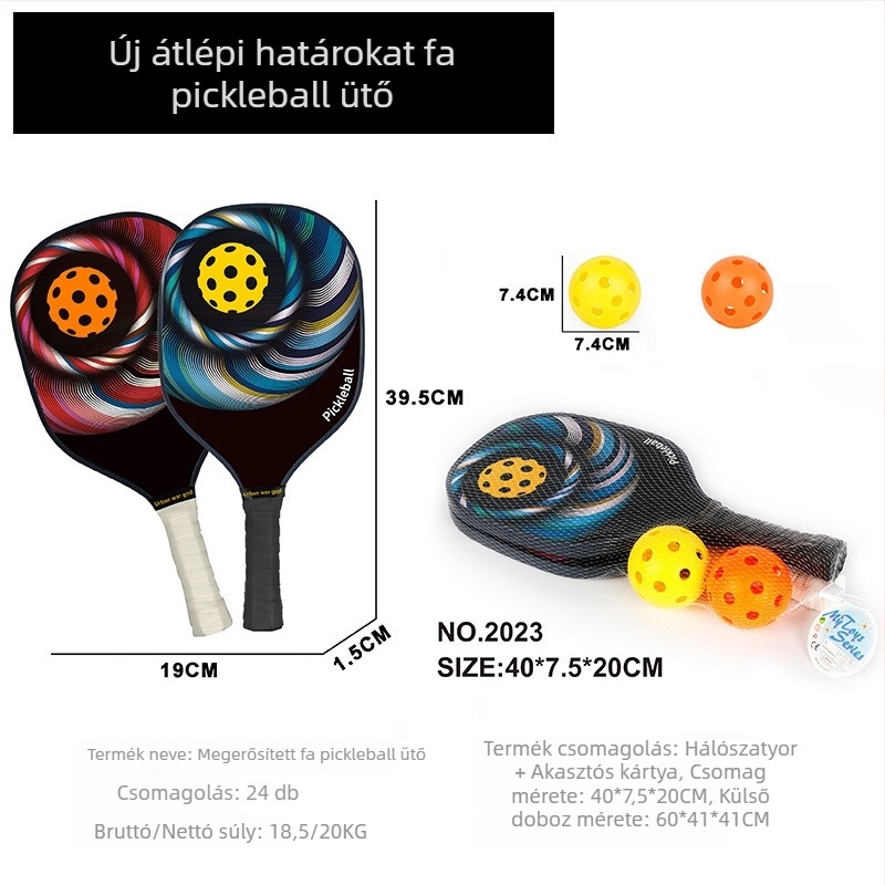 Pickleball ütő családi kültéri játékhoz (Anyag: műanyag; Tömeg: 25 g; Márka: Happy Star Bear)