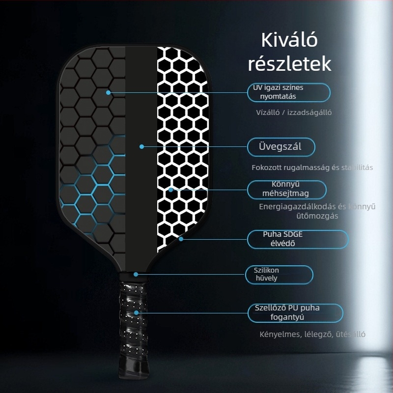Lidakang üvegszálas pickleball ütő, 230 g, teljes készlet