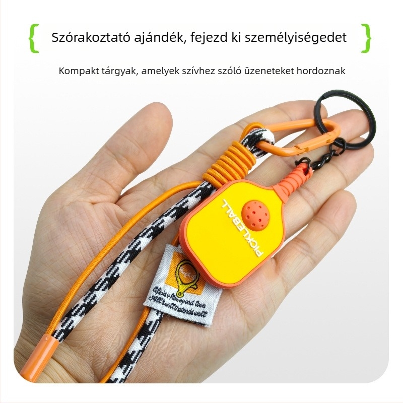 PVC anyagú pickleball kulcstartó, Haiyang márka, testre szabható, egy csomag