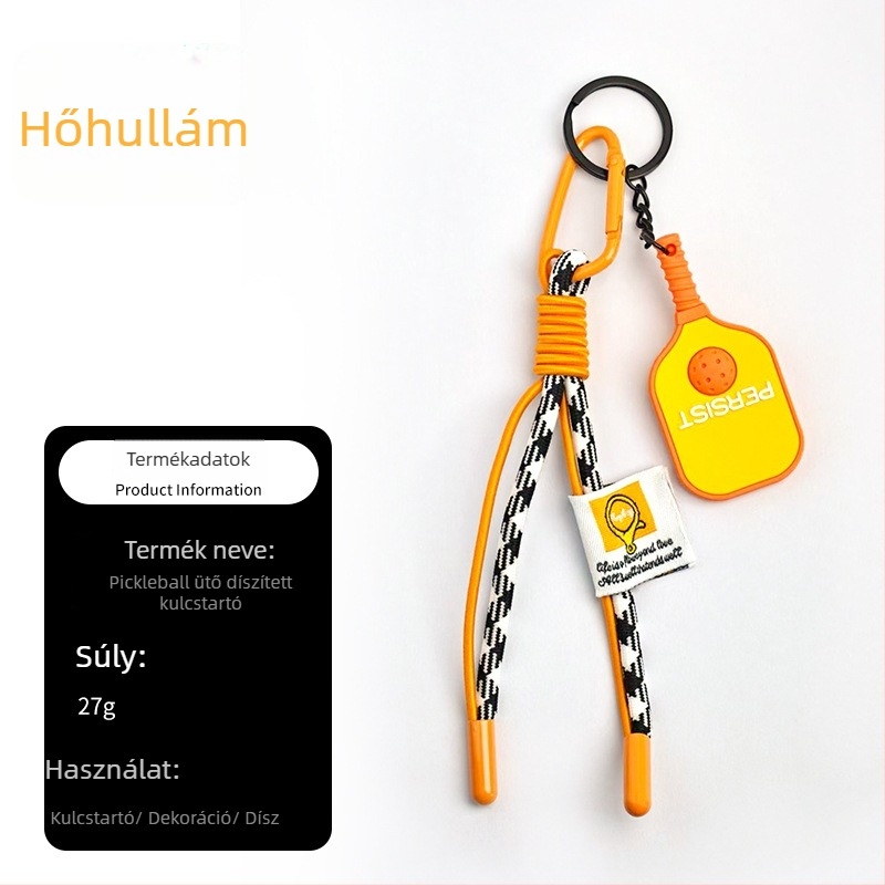 PVC anyagú pickleball kulcstartó, Haiyang márka, testre szabható, egy csomag