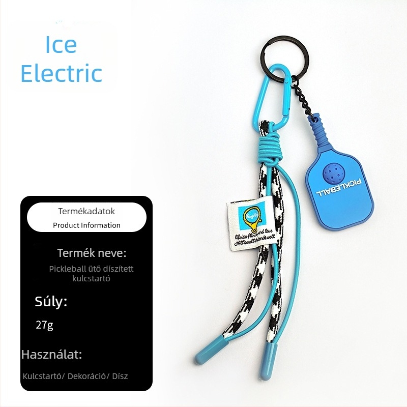 PVC anyagú pickleball kulcstartó, Haiyang márka, testre szabható, egy csomag