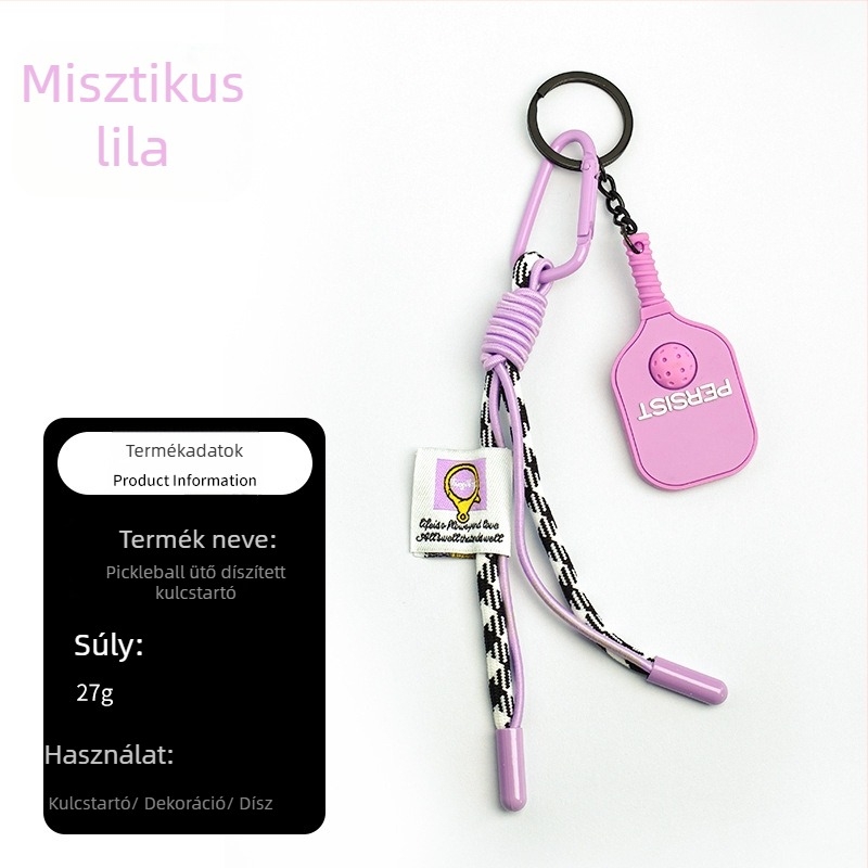 PVC anyagú pickleball kulcstartó, Haiyang márka, testre szabható, egy csomag