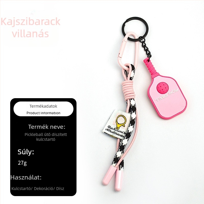 PVC anyagú pickleball kulcstartó, Haiyang márka, testre szabható, egy csomag