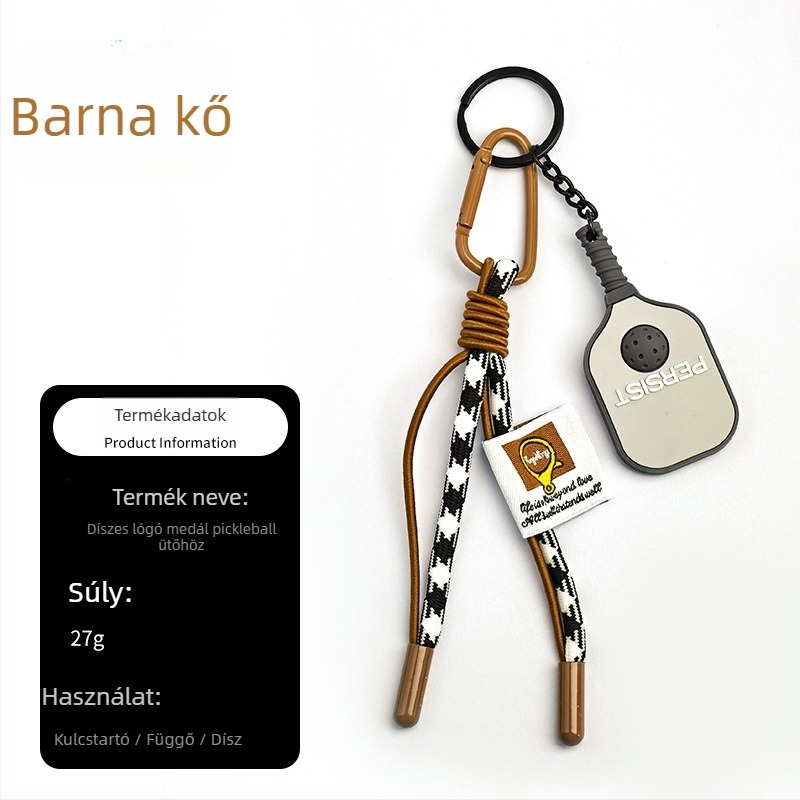 PVC anyagú pickleball kulcstartó, Haiyang márka, testre szabható, egy csomag