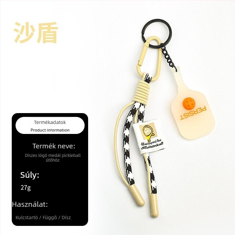 PVC anyagú pickleball kulcstartó, Haiyang márka, testre szabható, egy csomag