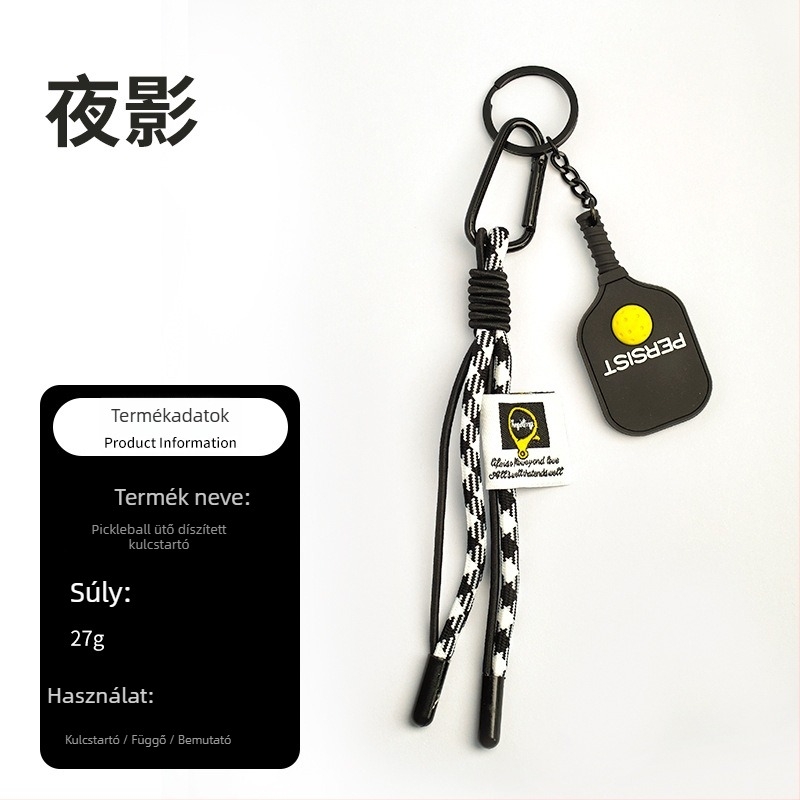 PVC anyagú pickleball kulcstartó, Haiyang márka, testre szabható, egy csomag