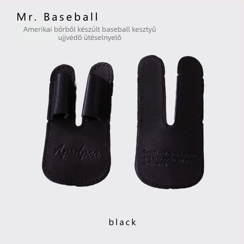 Ujjvédő a baseball kesztyűkhöz, borjúbőr, logóval ellátva, testreszabható, beáll baseball és softball