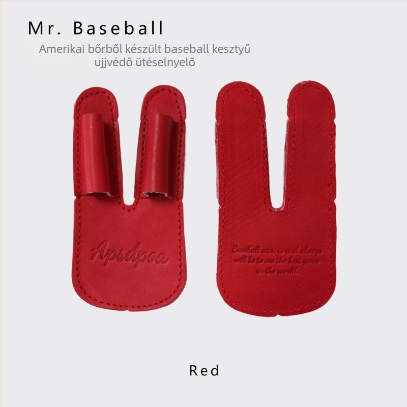 Ujjvédő a baseball kesztyűkhöz, borjúbőr, logóval ellátva, testreszabható, beáll baseball és softball