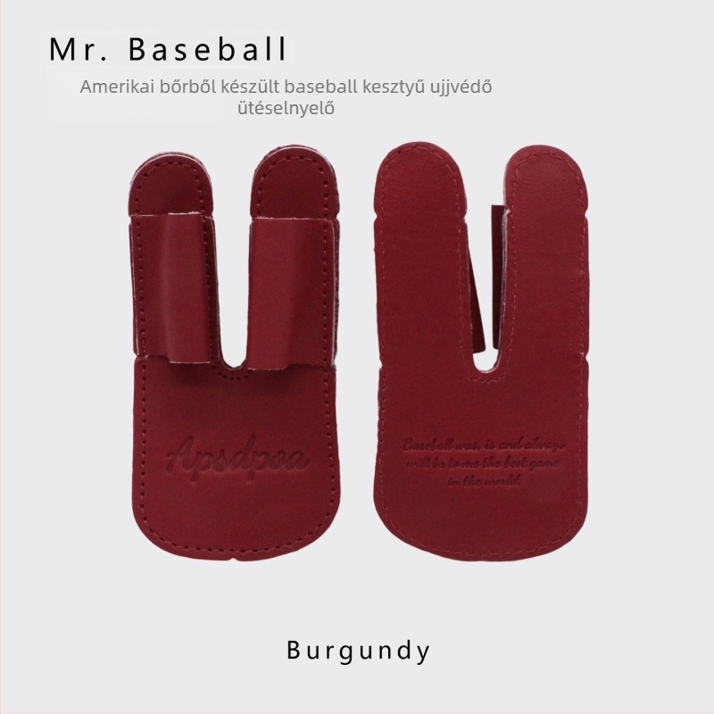 Ujjvédő a baseball kesztyűkhöz, borjúbőr, logóval ellátva, testreszabható, beáll baseball és softball