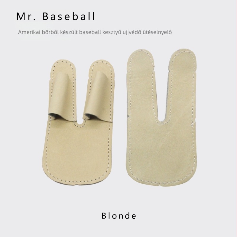 Ujjvédő a baseball kesztyűkhöz, borjúbőr, logóval ellátva, testreszabható, beáll baseball és softball