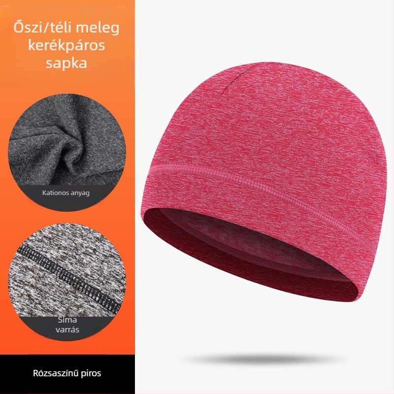 Kerékpáros sisak belső sapka, szélvédett és meleg fleece, kationikus anyag, uniszex