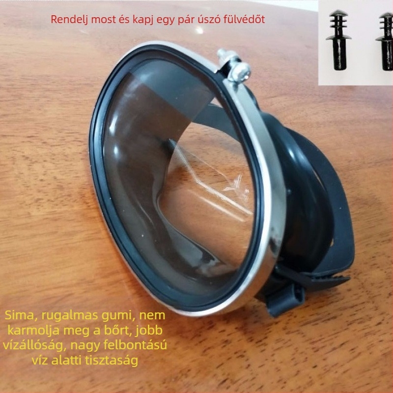 Felnőtt nőknek szánt anti-fog búvár úszószemüveg, HD, széles látómező