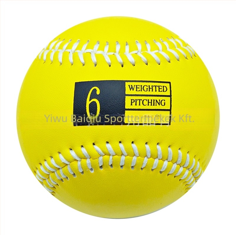Teherrel terhelt baseball edzőlabda – műbőr, 3–12 oz súly, parafa mag és gyapjú rostú mag, logó testreszabható