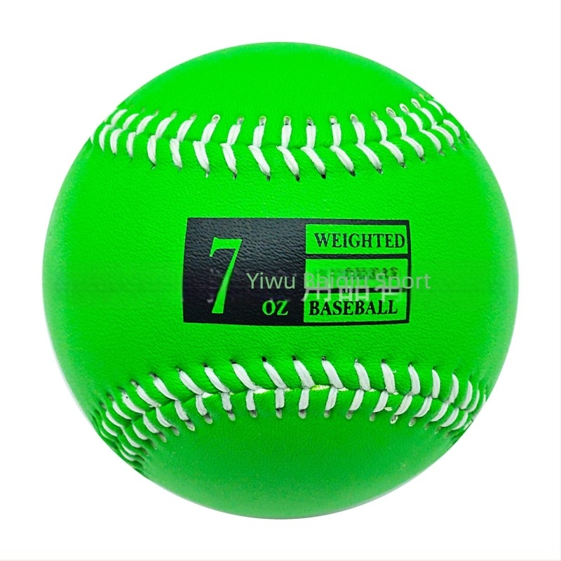 Teherrel terhelt baseball edzőlabda – műbőr, 3–12 oz súly, parafa mag és gyapjú rostú mag, logó testreszabható
