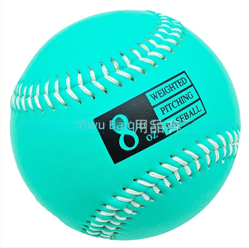 Teherrel terhelt baseball edzőlabda – műbőr, 3–12 oz súly, parafa mag és gyapjú rostú mag, logó testreszabható