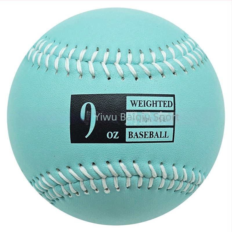 Teherrel terhelt baseball edzőlabda – műbőr, 3–12 oz súly, parafa mag és gyapjú rostú mag, logó testreszabható