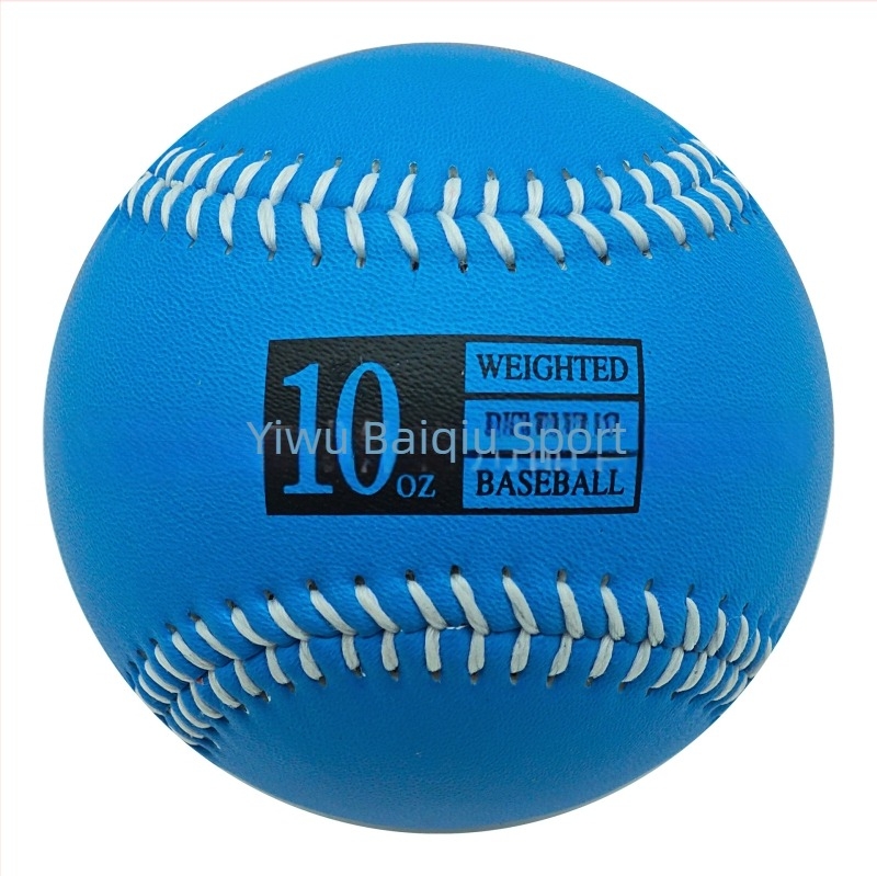 Teherrel terhelt baseball edzőlabda – műbőr, 3–12 oz súly, parafa mag és gyapjú rostú mag, logó testreszabható