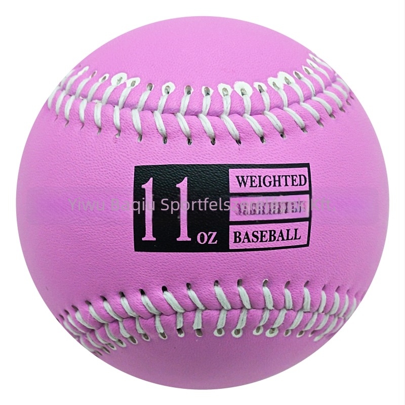 Teherrel terhelt baseball edzőlabda – műbőr, 3–12 oz súly, parafa mag és gyapjú rostú mag, logó testreszabható