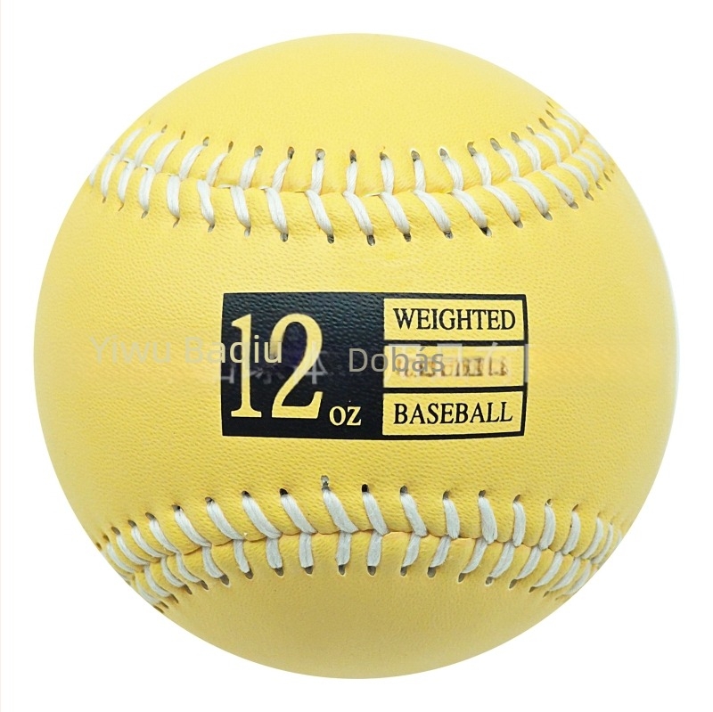 Teherrel terhelt baseball edzőlabda – műbőr, 3–12 oz súly, parafa mag és gyapjú rostú mag, logó testreszabható