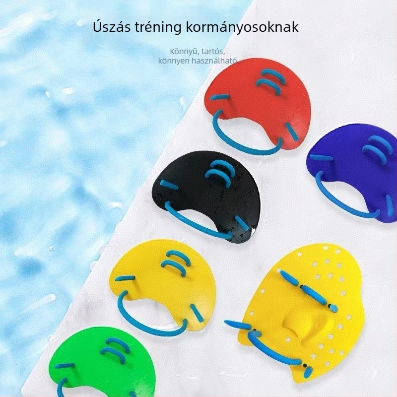Kézre simuláló tenyér típusú úszófin felnőtteknek — ABS + szilikon gél, márka HHS, szabad úszás