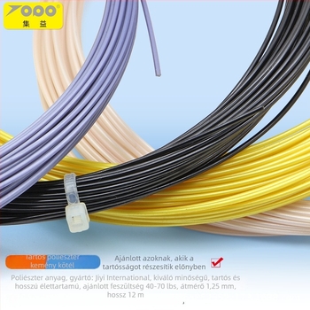 Ütőhúrok poliészterből, ütésállóak – tenishez; alkalmasak tenisnek, asztalitenisznek és tollaslabdának; Márka Collect Benefits