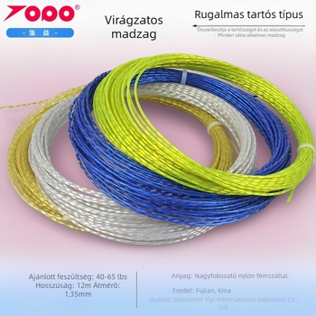 Ütőhúrok poliészterből, ütésállóak – tenishez; alkalmasak tenisnek, asztalitenisznek és tollaslabdának; Márka Collect Benefits