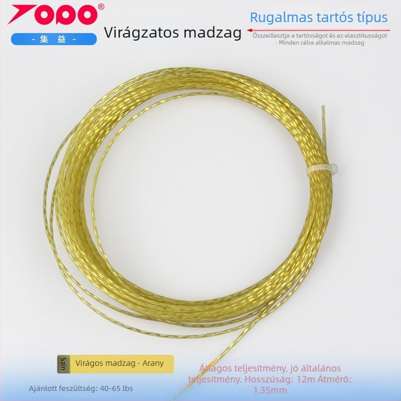 Ütőhúrok poliészterből, ütésállóak – tenishez; alkalmasak tenisnek, asztalitenisznek és tollaslabdának; Márka Collect Benefits