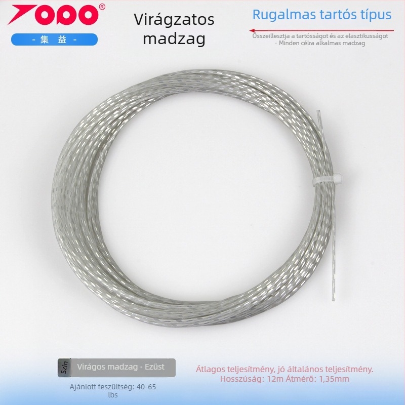 Ütőhúrok poliészterből, ütésállóak – tenishez; alkalmasak tenisnek, asztalitenisznek és tollaslabdának; Márka Collect Benefits