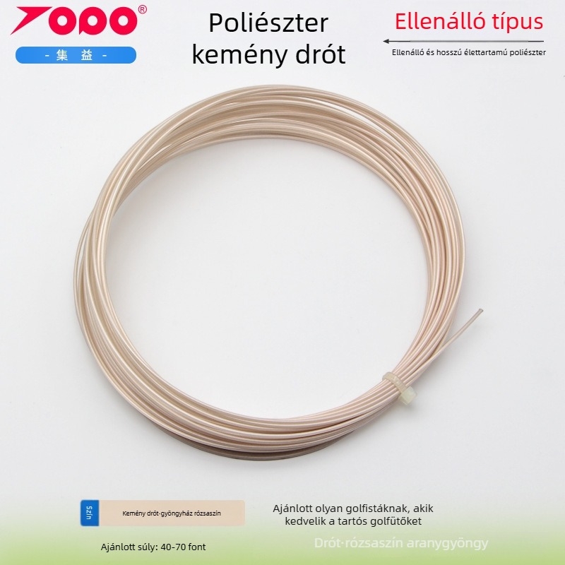 Ütőhúrok poliészterből, ütésállóak – tenishez; alkalmasak tenisnek, asztalitenisznek és tollaslabdának; Márka Collect Benefits