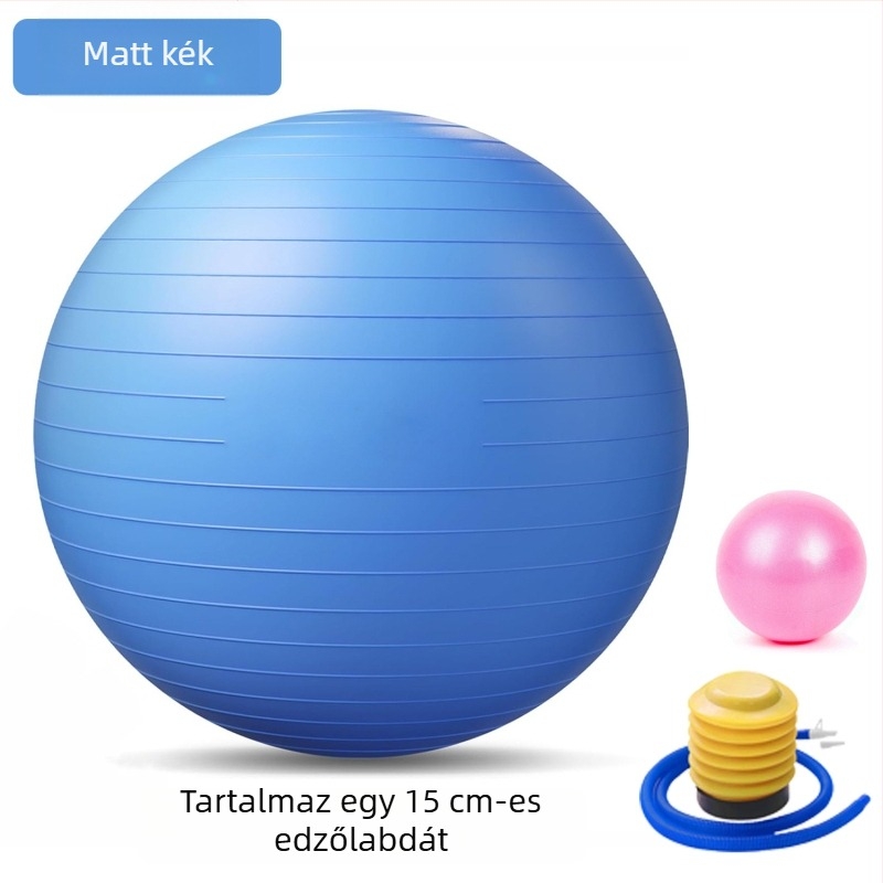 75 cm vastag robosztus jóga labda, matt felülettel, Pilates a test formálására és izomnyújtására, környezetbarát PVC, szülészeti labda