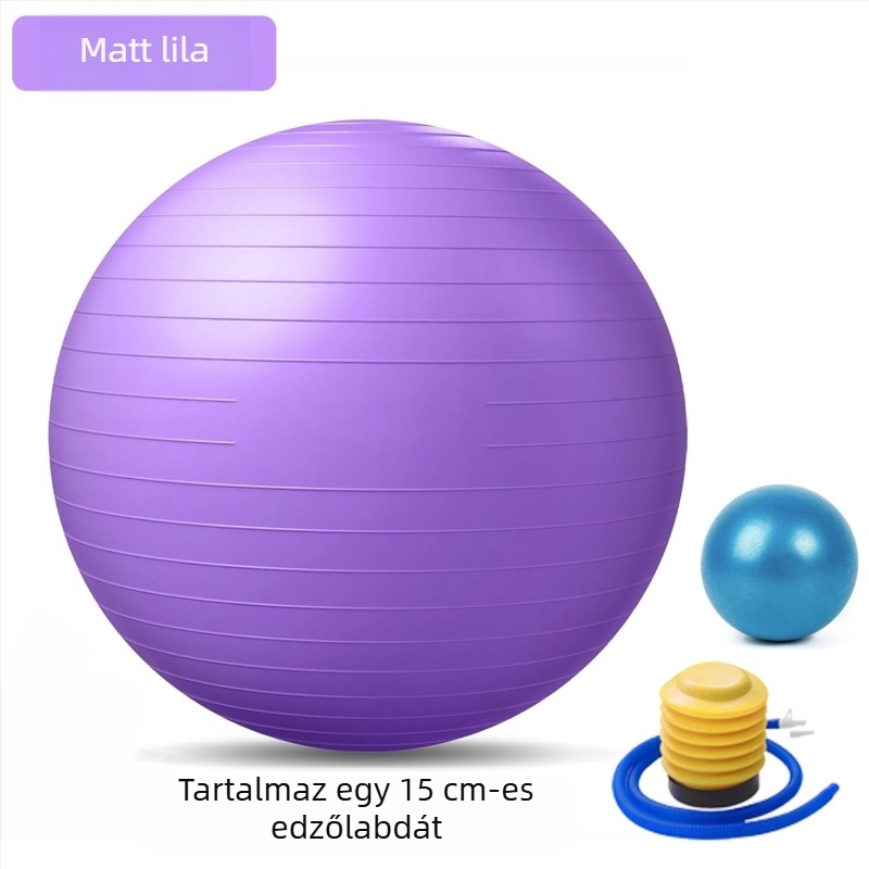 75 cm vastag robosztus jóga labda, matt felülettel, Pilates a test formálására és izomnyújtására, környezetbarát PVC, szülészeti labda