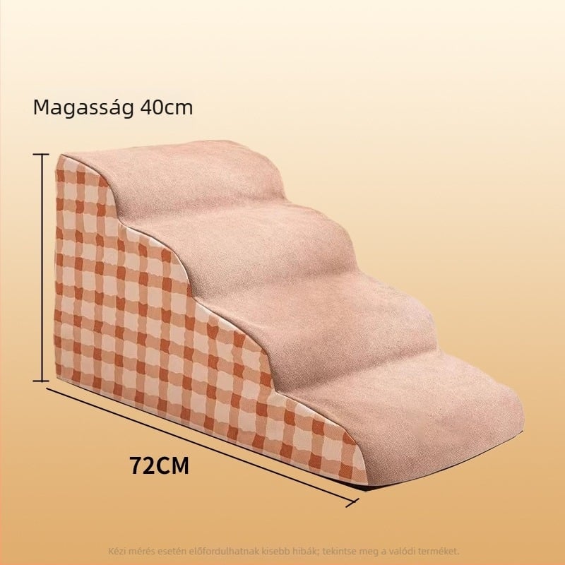 Kutya lépcső és ágy – velúr anyagú, levehető és mosható, háziállat rámpa