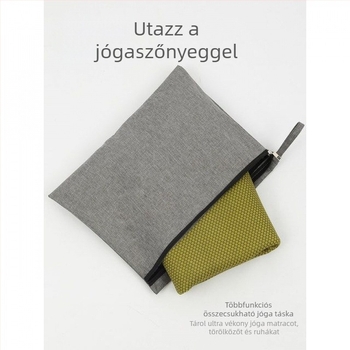 Jógaszőnyeg – természetes gumi, 6 mm, összecsukható, egyszínű mintázat