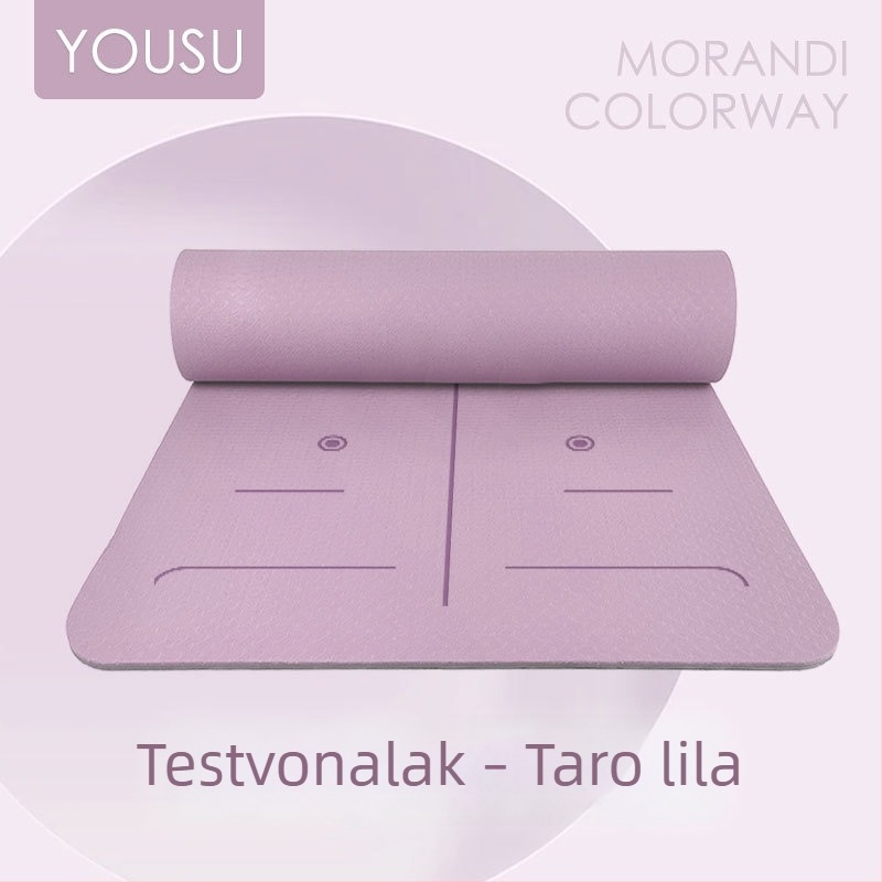 Egyedi csúszásmentes, csendes, ütéscsillapító TPE jóga matrac kezdőknek, extra vastag és széles, 183 × 61 cm