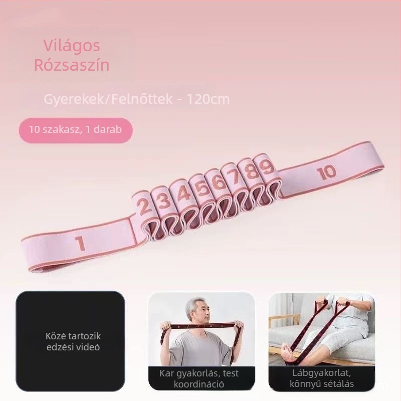Ellenállás-szalag – rugalmas szalag rehabilitációhoz, lábizmok erősítéséhez, gyerekeknek és időseknek