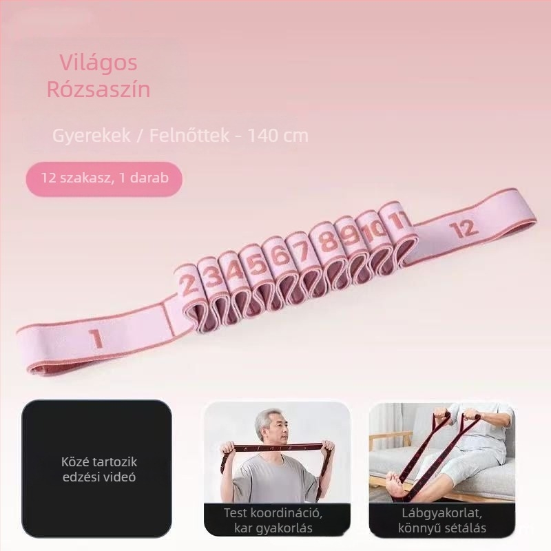 Ellenállás-szalag – rugalmas szalag rehabilitációhoz, lábizmok erősítéséhez, gyerekeknek és időseknek