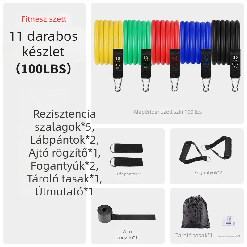Asahi Ken húzókötél készlet – TPE edzésellenállás kötél, 150 lb feszesség, 30 darabos csomag, felnőtteknek