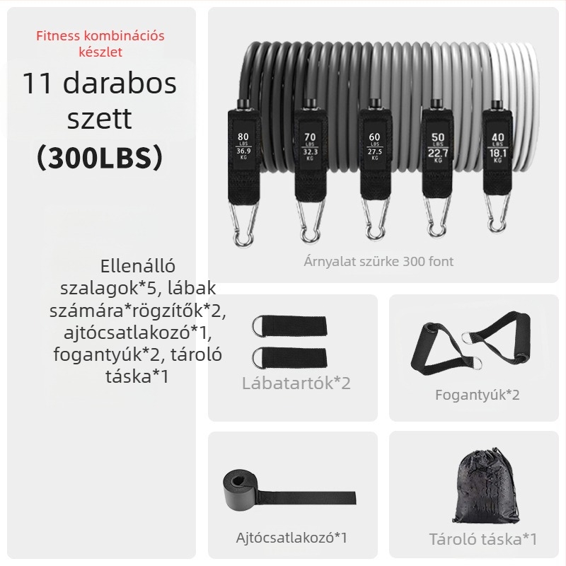 Asahi Ken húzókötél készlet – TPE edzésellenállás kötél, 150 lb feszesség, 30 darabos csomag, felnőtteknek