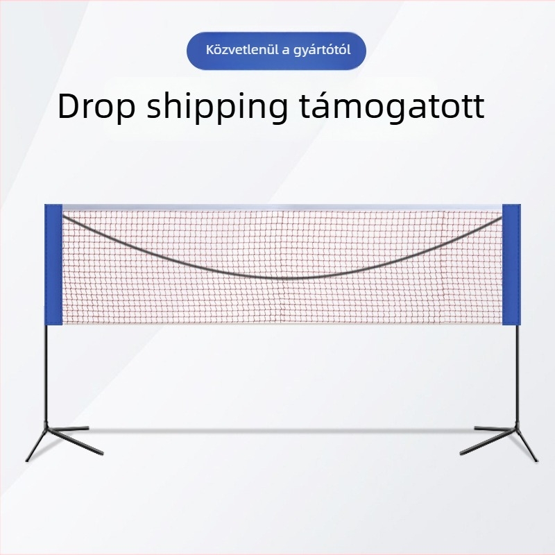 Badminton hálóállvány, összecsukható és hordozható, Mingqi Sports márka, testreszabás elérhető, alkalmas asztaliteniszhez és badmintonhoz, magánmárkák fogadhatók
