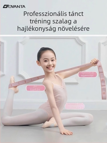 Ovanda gyermekeknek szóló balett-edzéshez tervezett elasztikus szalag, 12-szakaszos kialakítás