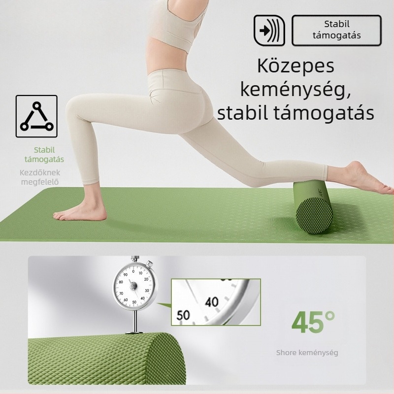 Szilárd habból készült görgő hát- és láb masszázsra — izomlazítás, jóga segédeszköz kezdőknek