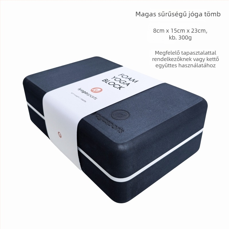 IyogaSports jóga tömb - magas sűrűségű EVA tömb, kerekített sarkokkal, professzionális kategória, 300 g