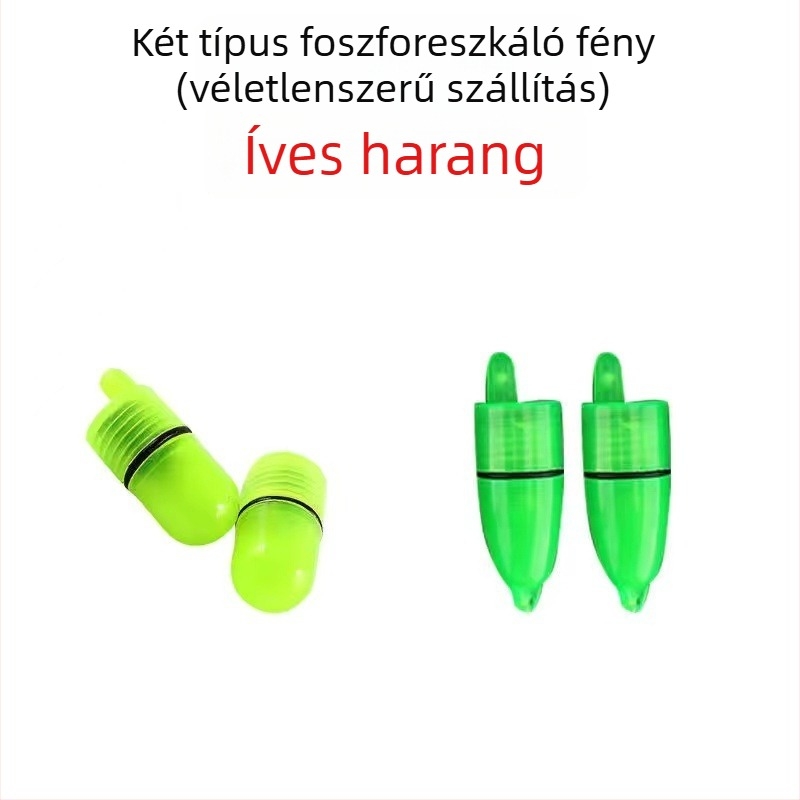 Tengeri horgászbothoz való harang éjjeli világítással és zuhanás elleni riasztóval – dupla harang, fém, Wenxing